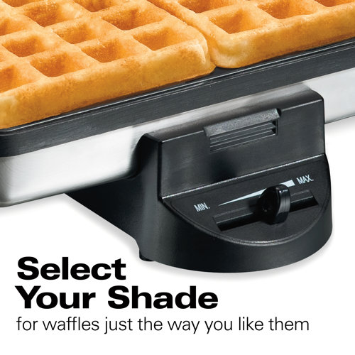 Hamilton Beach® Belgian Style Waffle Baker Non-Stick Waffle Maker Grids ...